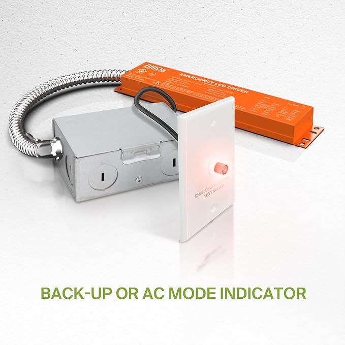 ASD Battery Back-Up Kit 8W - Suitable for LED Commercial Downlights ASD-CDL7, CD-P, CD-T - 90 Minutes Emergency Battery, 5000 Cycles of Standard Charge & Discharge - Damp Rated, UL Certified