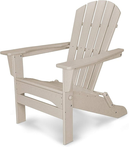 POLYWOOD® Palm Coast Folding Adirondack in Sand