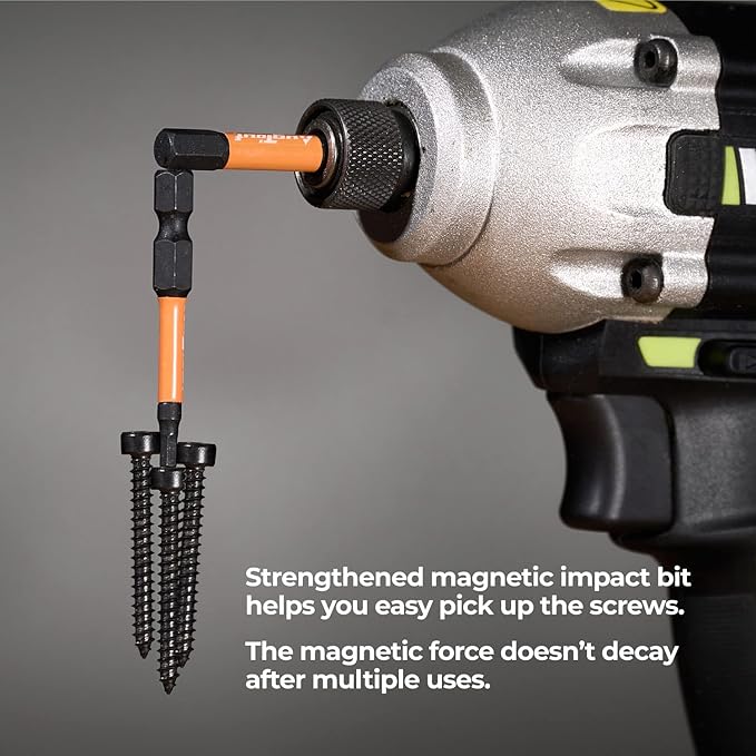 toolant 3mm S2 Steel Impact Hex Head Allen Wrench Drill Bits Set, 10pcs, 1/4" Hex-Shank, 2" Long, CNC Machined Tips with Magnetism