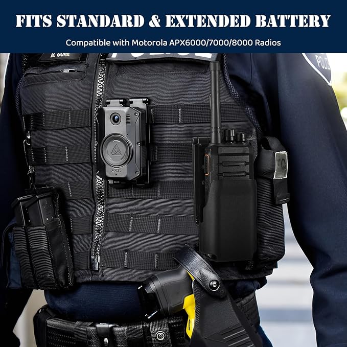 abcGoodefg Radio Holster Tactical Molle Radio Pouch for Vest Copmatible with Motorola APX6000 APX8000 Radios