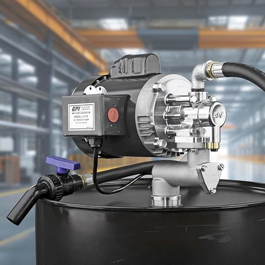 GPI - L5116 Heavy Duty Oil Transfer Pump for High Viscosity Fluids,16 QPM/4 GPM, 115/230 Volt AC (142100-01)