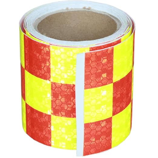 Reflective Tape Outdoor Waterproof 3 inch, High Visibility Conspicuity Warning Safety Industrial Marking Tape (11 feet)