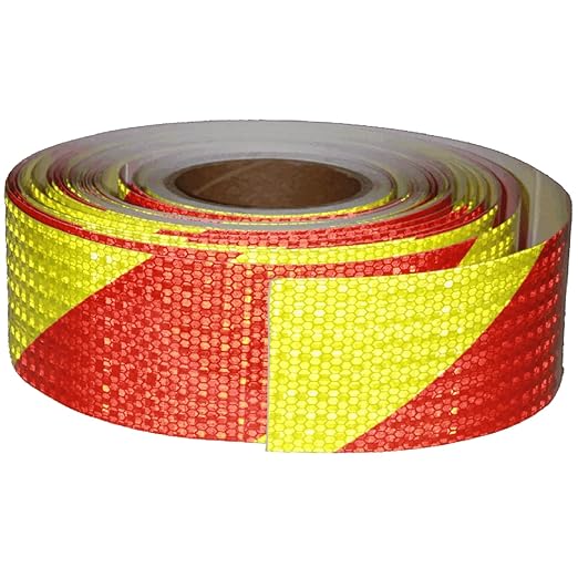 Industrial Reflective Tape 3 inch Wide for Automobile, Outdoor Waterproof High Visibility Safety Warning Adhesive Strips (166 feet)