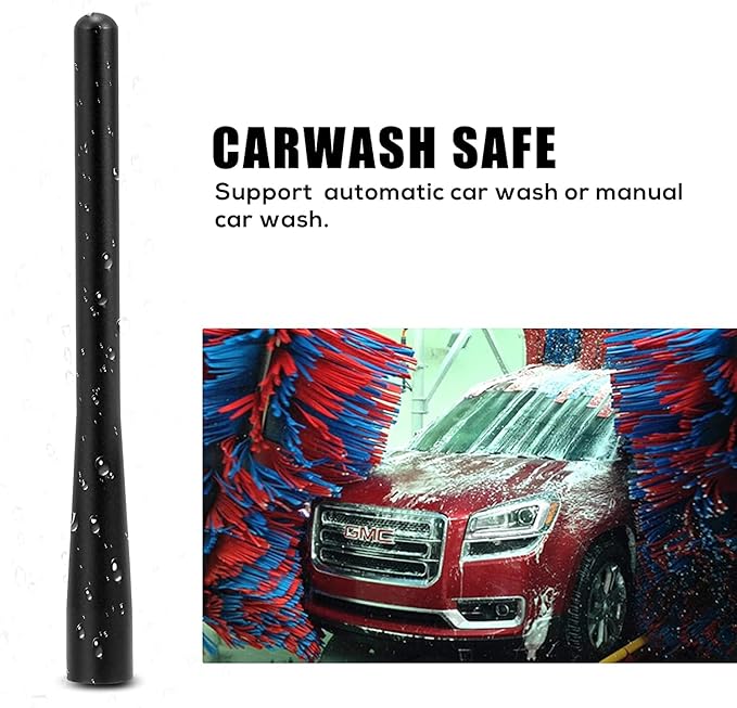 4.5 Inch Short Antenna for Ford F150 2009-2026, Aluminum Antenna F150 Accessories Ford F-150 Raptor Lightning 2017-2026 F250 F350 Pickup Truck Replacement Antenna