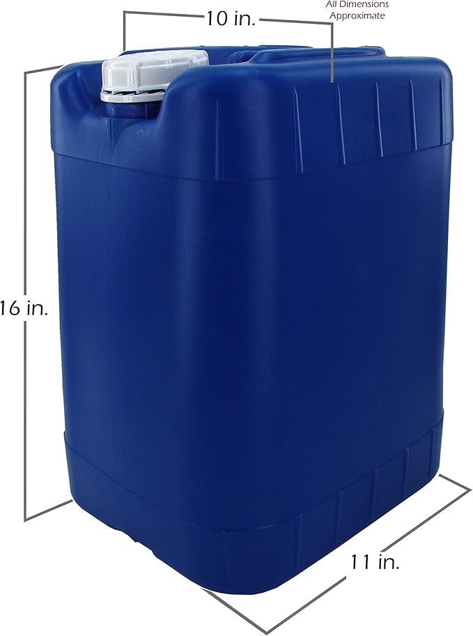 6 Gallon Samson Stackers, White, 6 Pack (30 Gallons), Emergency Water Storage Kit - New! - Clean! - Boxed! Bonus Spigot