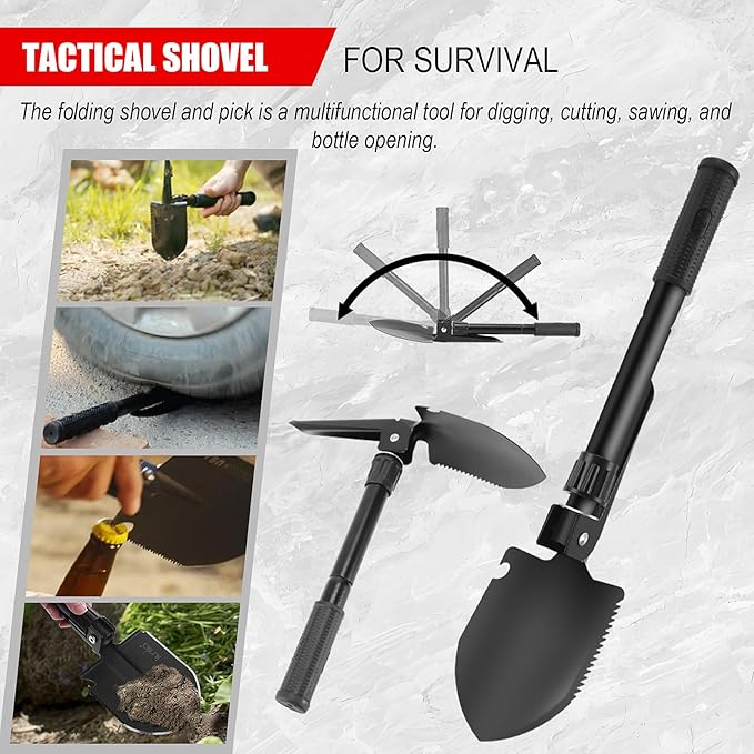 Gifts for Men Christmas 146Pcs Survival Kit First Aid Kit, Emergency Kit with Survival Tools, Medical Supplies for Camping, Travel, Outdoor Adventure