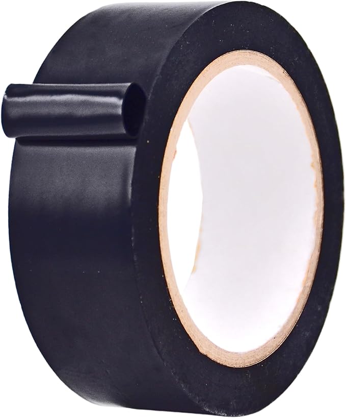 MAT Vinyl Marking Tape Black - 1.5 inch x 36 yds. for Safety Floor Marking (School Gym, Restaurants, Warehouse), Dance Floor Splicing, Pinstriping Cars & Boats