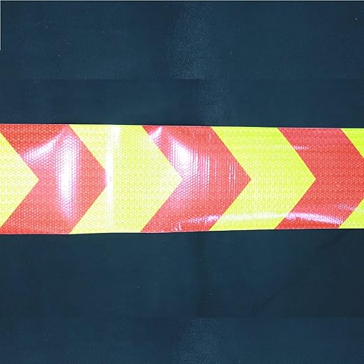 Reflective Tape Outdoor Waterproof 6 in x 68 FT, High Visibility Warning Reflective Stickers, Safety Industrial Marking Tape