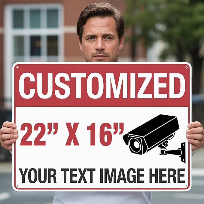 Custom Metal Sign, 22x16 Inches Reflective Option, .040 Aluminum, UV Protected, Waterproof, Easy to Mount