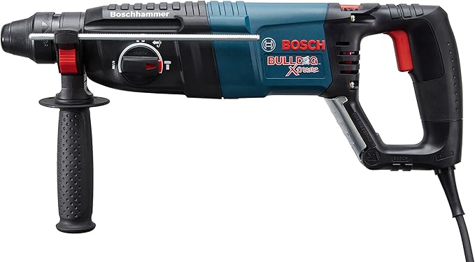 BOSCH 11255VSR Bulldog Xtreme 8 Amp 1 Inch Corded Variable Speed SDS-Plus Concrete/Masonry Rotary Hammer