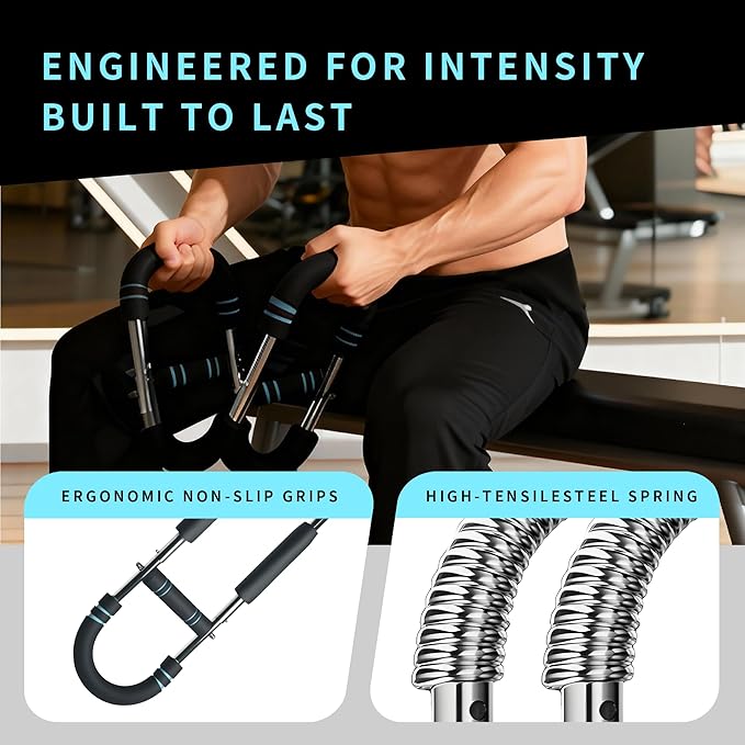 Twister Arm Trainer 40-90Lbs Adjustable Portable Chest Workout Equipment for Men & Women, Upper Body Strength Training Equipment at Home Workout