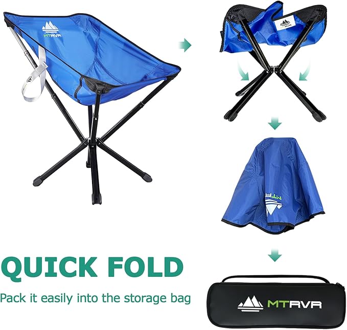 Ultra-Lightweight Backpacking Chair — Compact Folding Design, Quick-Deploy Telescopic Frame, Stable Aluminum Construction, Portable Camp Chair for Hiking, Travel & Backpacking