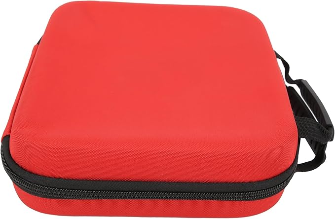 Pwshymi Precise Emergency Kit Bag Portable Large Capacity EVA Hard Case for Emergency First Aid, for Home Outdoor, Red