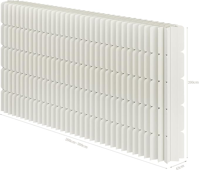 Foldable Room Divider Privacy Screens Movable Temporary Wall Space Partition, 5.91~7.87 FT Tall, 6.56~16.4 FT Width, Choice of Various Sizes and Styles
