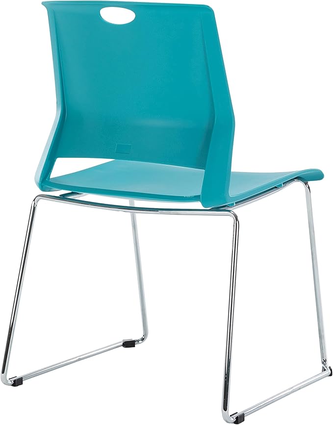 Sidanli Blue Stacking Chairs-Set of 4