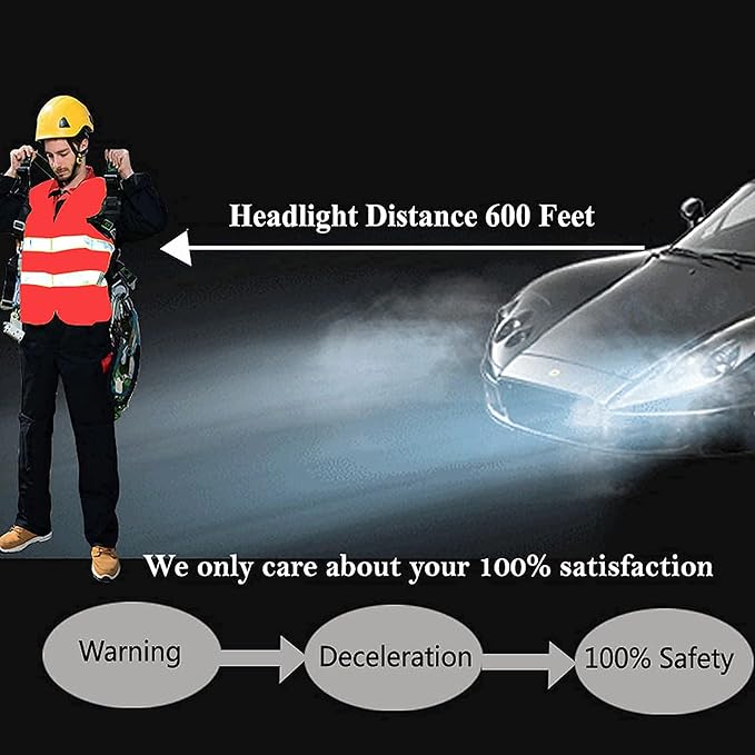 Orange Safety Vests 10 Pack,Reflective High Visibility Construction Working Vest for Men,Woman,Pockets,Hi Vis Mesh and Neon Silver Strip