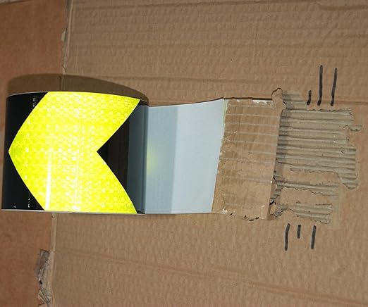 Reflective Tape 3 Inch x 168 Feet, Outdoor Waterproof High Visibility Conspicuity Strong Adhesive Reflector for Vehicles