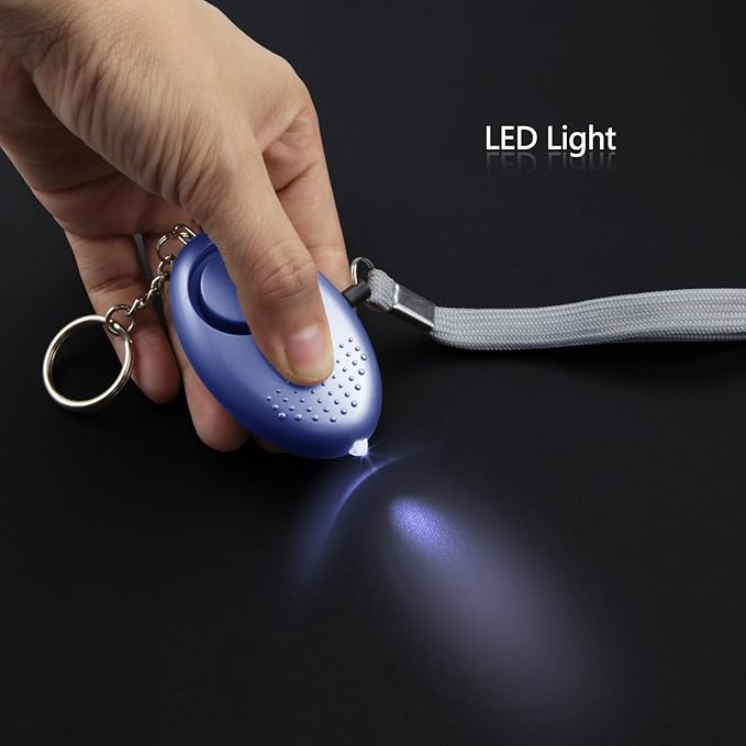 Personal Alarm for Women, 5 Pack 140DB Emergency Self-Defense Security Alarm Keychain with LED Light for Women Kids and Elders