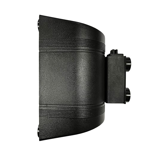 Magnetic Retractable Wall Barrier - Temporary Crowd Control Tool For Safety Queue Solution - 120" Belt Length Coverage with Strong Magnets by VIP Crowd Control (Black)