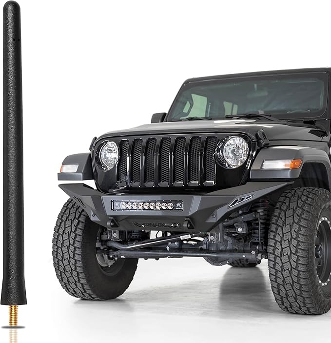 VOFONO Antenna fits 2007-2025 Jeep Wrangler Gladiator JL JK JT Unlimited Sport Willys Rubicon Sahara 4xe Antenna for AM FM Radio, Jeep Wrangler Gladiator Accessories