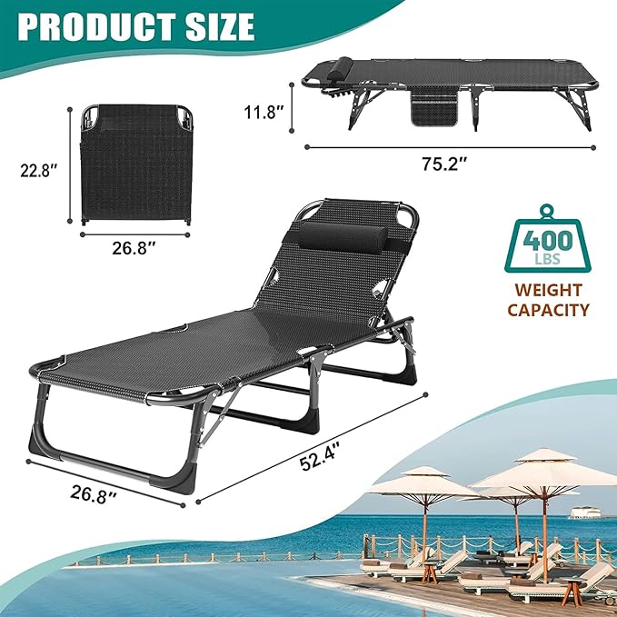 DoCred Folding Camping Cot with Mattress, 2 Pack Heavy Duty Folding Cot for Adults, Portable Sleeping Cot Bed Adults Outdoor Bed with Carry Bag, Travel Camp Cots