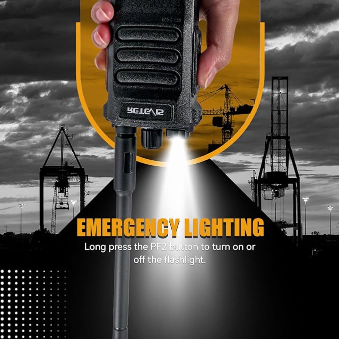 Retevis RT86 Long Range Walkie Talkies for Adults, High Power Professional 2 Way Radios, Heavy Duty Two Way Radios, Shatterproof Display, 2600mAh, for Commercial Construction Warehouse(6 Pack)
