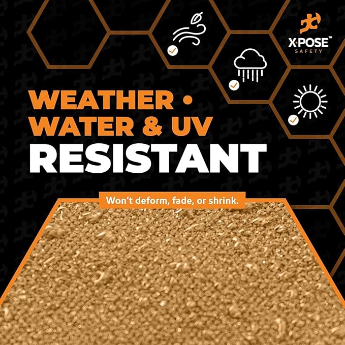 Xpose Safety Canvas Tarp - 10oz Tan Canvas Tarps Heavy Duty Water Resistant with Brass Grommets- Multipurpose Outdoor Tarpaulin for Camping, Canopy, Trailer, Equipment Cover 6' x 6' (2 Pack)
