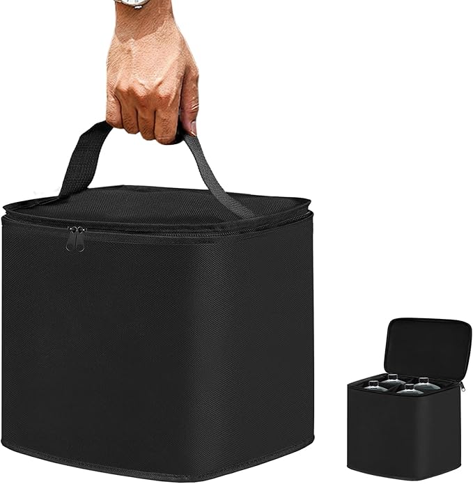 SIRUITON Mini Fuel Cylinder Storage Bag, Refillable Propane cylinder 1 LB Tank Cover, Small Propane Tanks Bag, 600D Oxford Fabric, fuel keg refillable propane tank Bag, for Outdoor Camping, cooking