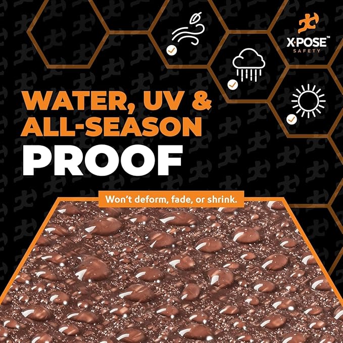Xpose Safety 10' x 12' Ultra Heavy Duty Tarp (2-Pack) - 20 Mil Waterproof Tarps for Camping, Outdoor Adventures & Tent Cover, UV Protection, Reinforced Corners, All-Weather Durability
