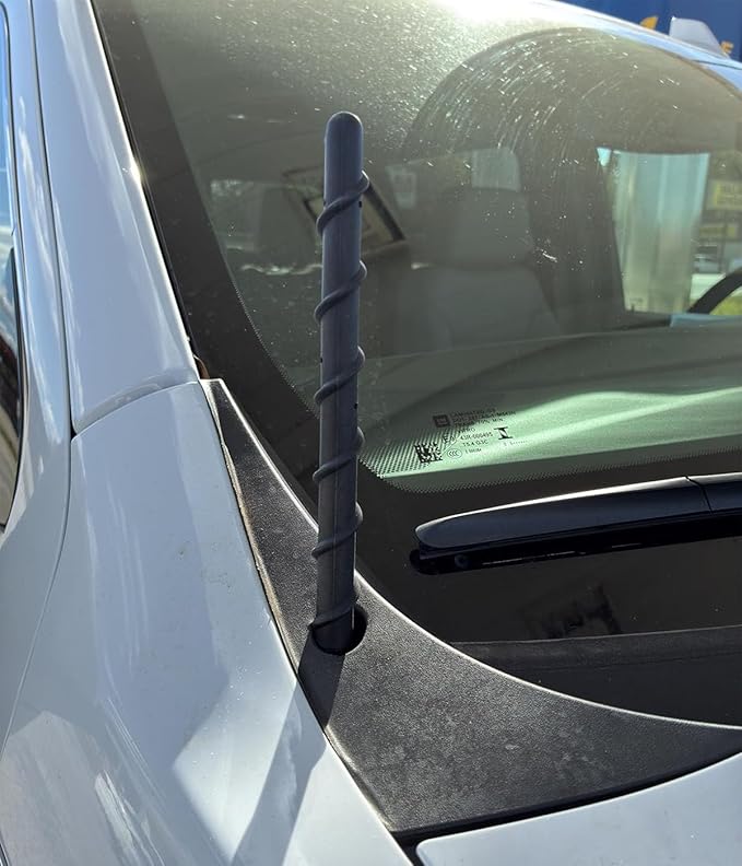 Short Spiral Rubber Antenna Compatible with Chevy Silverado 1500 & GMC Sierra Trucks, Internal Copper Coil for Enhanced Reception, 7 inches Chevy Antenna Replacement Accessories