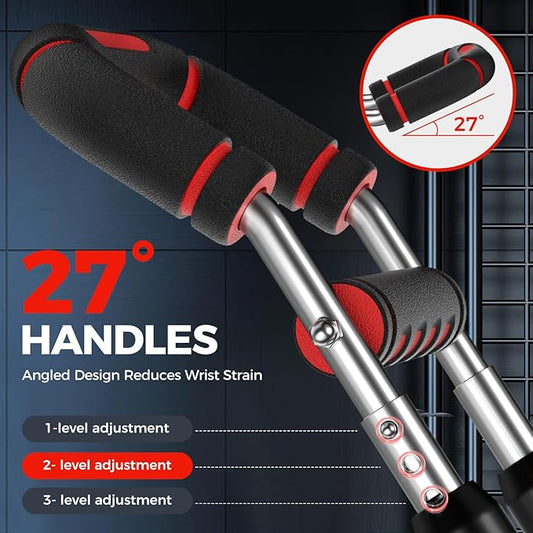 Twister Arm Trainer, Adjustable 5 Resistance Levels (40-130 lbs) Chest & Arm Workout Equipment for Men & Women, Ergonomic Home Gym Strength Trainer with Anti-Slip Handles & Carry Bag