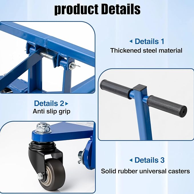 Steel Desk Easy Lift Desk Mover 33 x 22 x 34.5 Inches, 600 Lb, for Transporting Furniture Machinery Appliances