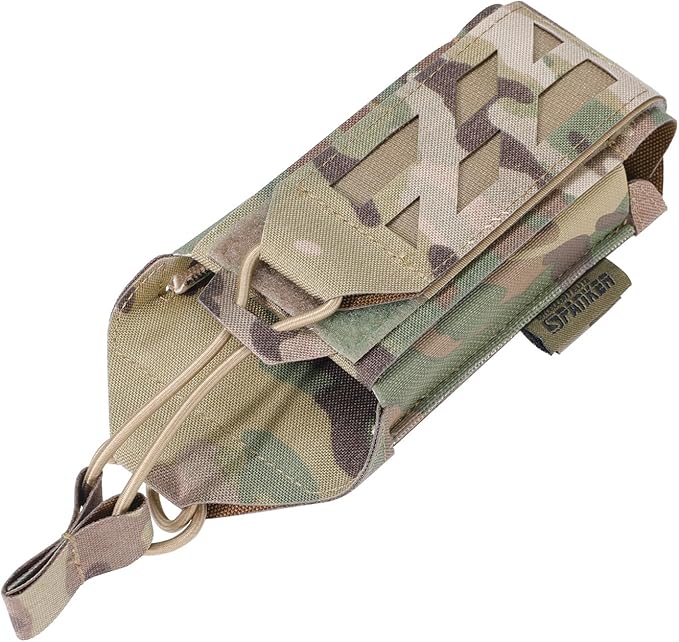 EXCELLENT ELITE SPANKER Tactical Universal Radio Holster Holder Molle Radio Pouch Adjustable for Duty Belt,Vest for Two Ways Walkie Talkie