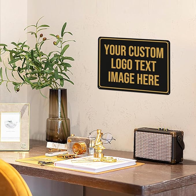 Custom Outdoor Metal Sign - Personalized for Business, Office, Home, Delivery, Road, Garden, Hazard, Parking, Decorative - 17''x12''
