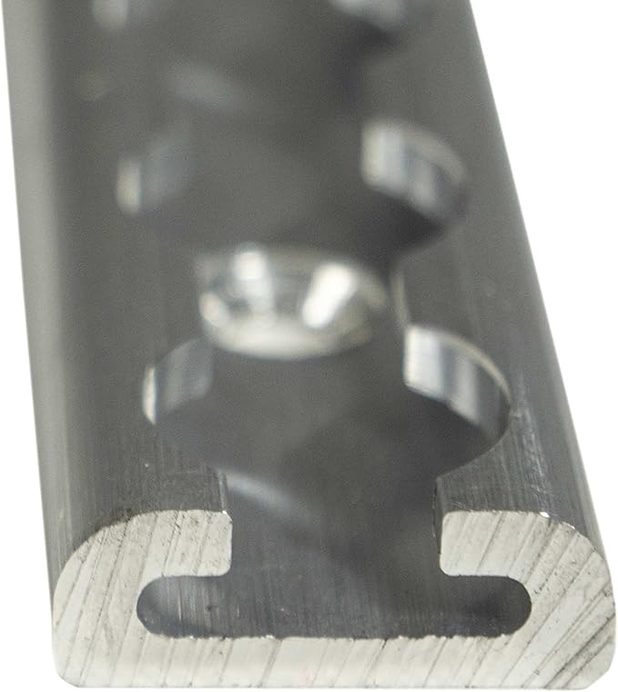 US Cargo Control L Track Tie Down System, Includes (4) USA Made 4-Foot Aluminum L-Track and (4) Silver Single Stud O-Ring Fittings, Versatile Trailer Tie Down System for Trailers and Truck Beds