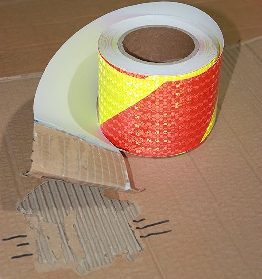 Reflective Tape 4 Inch x 68 Feet, Outdoor Waterproof High Visibility Adhesive Stickers, High Intensity Strips for Vehicles