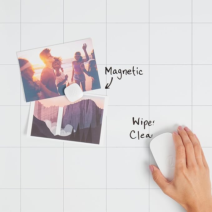 U Brands Magnetic Dry Erase Calendar White Board, 16" x 20", Gold Aluminum Frame, Includes Magnet and Marker