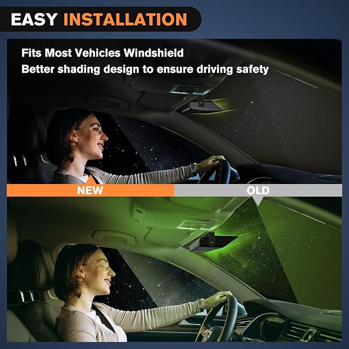 Nilight 32LED Green White Emergency Dash Strobe Lights with Controller Suction Cups Warning Hazard Interior Front/Rear Windshield Deck Split Light Bar for Truck Construction Vehicle