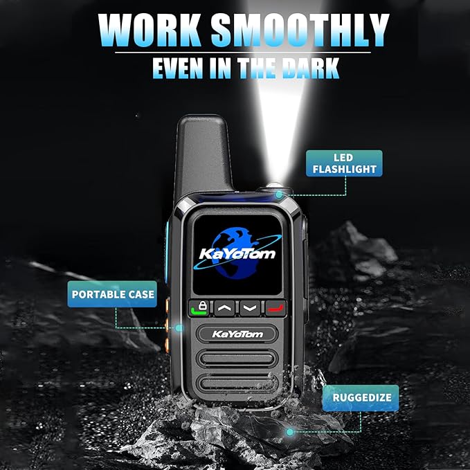 8 Pack Global Walkie Talkie-Unlimited Distance Walkie Talkie-Long Distance walkie Talkie with Clear Audio for Truck Drivers to Communicate remotely During Logistics Operations(SIM Card Included)