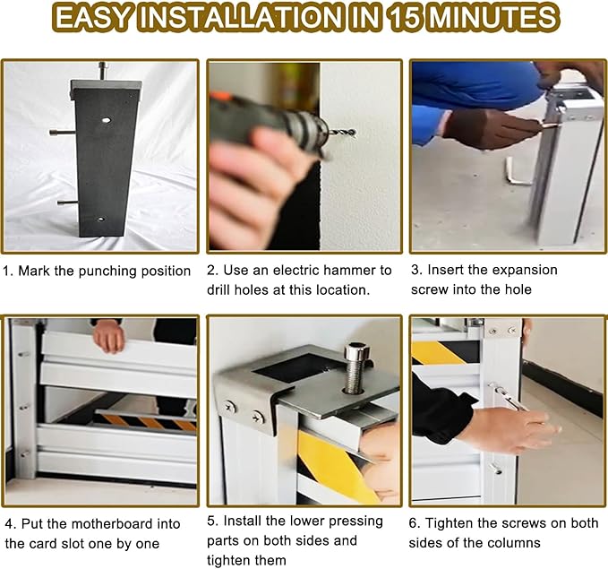 Flood Protection Barrier/Flooding Control Baffle for Garage/Front Door/Basement, 2/3/4/5/6/7/8/9/10/11/12/13ft Flood Prevention Water Barriers, Water Dams Aluminum, Suitable(H 3.9ft(120cm),