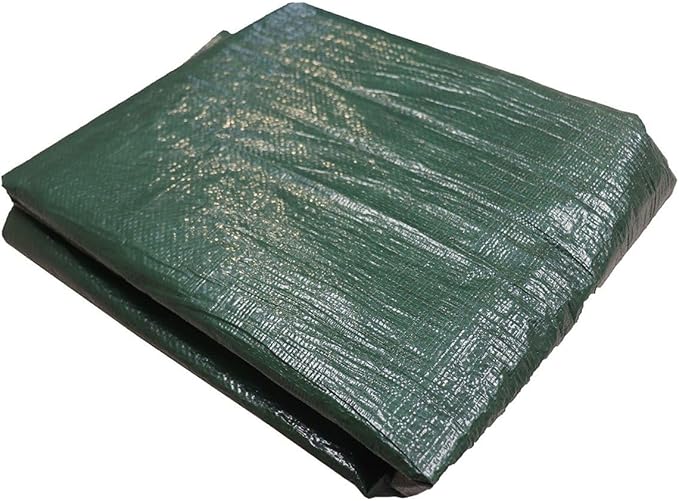 Reversible Heavy Duty Poly Tarp for Wood Piles, Firewood Piles, Construction & Ground Covering - Tear & Water Resistant - 6 x 26 Foot Indoor/Outdoor Tarp, Green and Brown