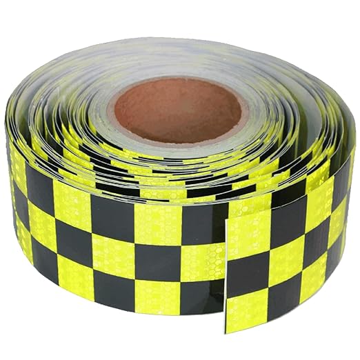 Industrial Reflective Tape 3 inch Wide for Automobile, Outdoor Waterproof High Visibility Safety Warning Adhesive Strips (166 feet)