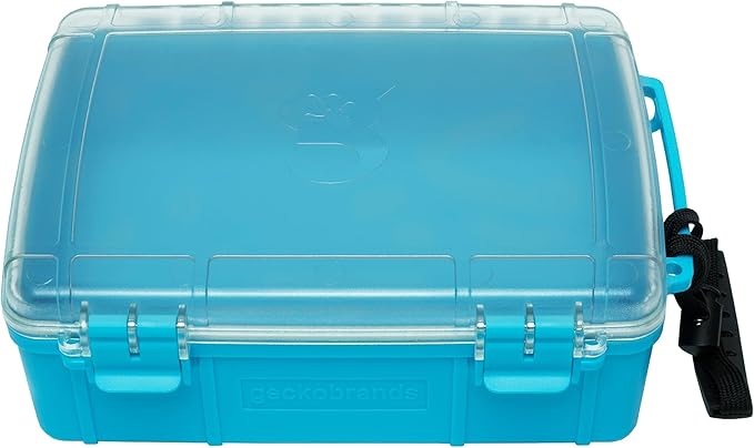 geckobrands Waterproof Dry Box with Silicone Liner – Durable, Dust-Proof, Crush-Proof Storage for Electronics and Gear