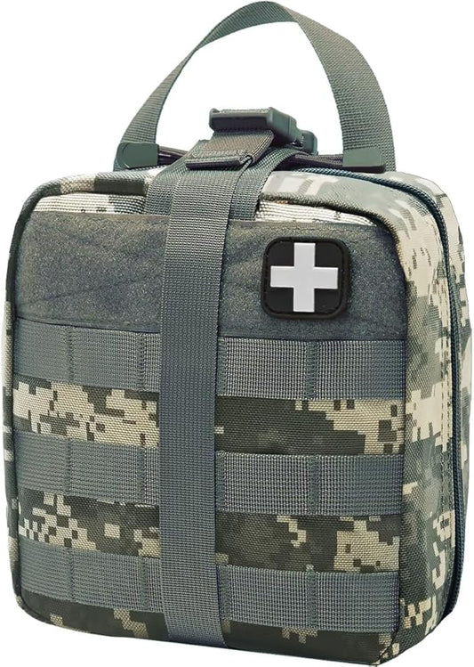 First Aid Kit Med Medical - Kit Rip-Off 180 pcs Water-Resistant Emergency Kit for Camping Hiking Home Outdoor Truck Vehicle Car Fishing Travel Biking
