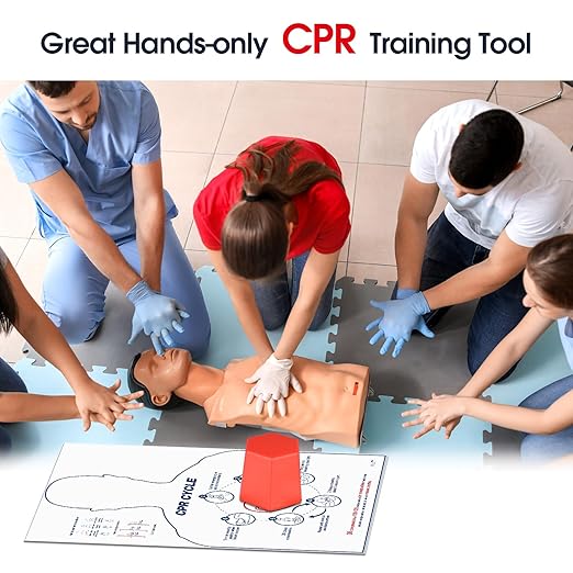 SimCoach CPR Training Model, Hands-only CPR Training Aid Kit, CPR Compression First Aid Training Tool for Nursing Students