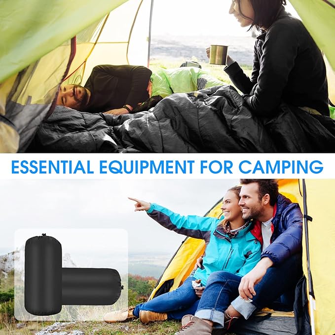 Macarrie 6 Pack Bulk Sleeping Bags for Homeless Donation, 0 Degree Waterproof Sleeping Bags with Compression Sack for Adults Winter Cold Weather Care Camping Hiking Emergency