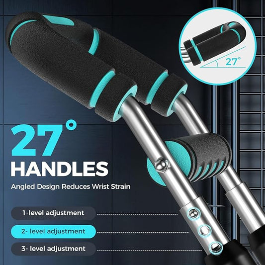 Twister Arm Trainer, Adjustable 5 Resistance Levels (40-130 lbs) Chest & Arm Workout Equipment for Men & Women, Ergonomic Home Gym Strength Trainer with Anti-Slip Handles & Carry Bag