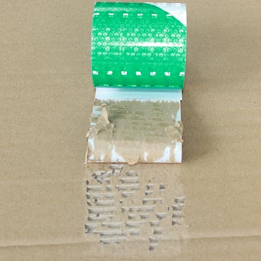 Green and White Reflective Tape Outdoor Waterproof 3 inch X 10 feet, High Visibility Hazard Conspicuity Safety Marking Tape