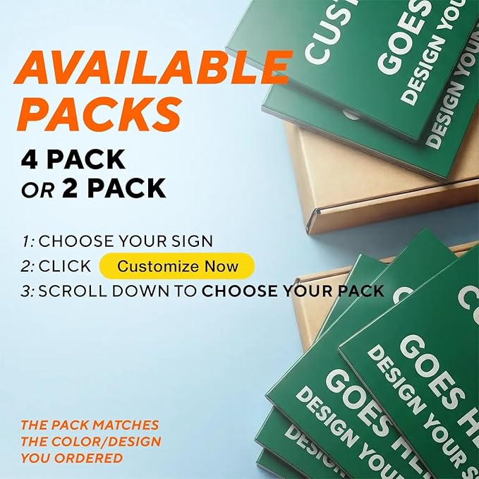 Custom Metal Signs, Personalized Aluminum, Customized Safety, Business Signs - Waterproof, White Aluminum (Green Background, 12x8 In)
