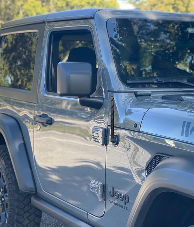 7" Short Antenna for Jeep Wrangler Gladiator JL JK JT Rubicon Sahara 2007-2025, 7 Inch Jeep Wrangler Unlimited Sport 4xe Willys Mojave Rubber Antenna Replacement Accessories Reception